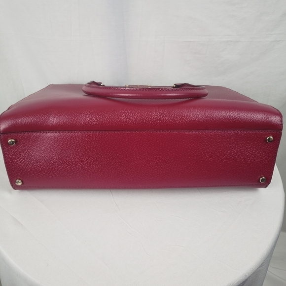 Kate Spade Wellesley Durham Red Leather Large Satchel Bag - Picture 10 of 10